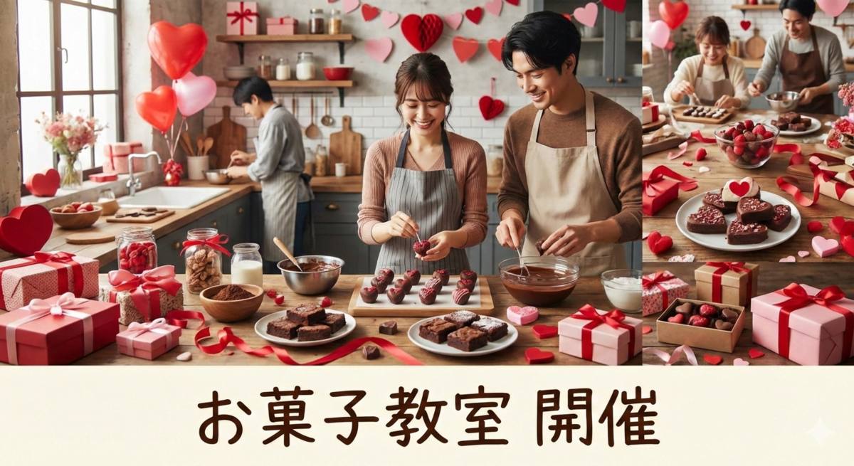 バレンタイン　お菓子教室